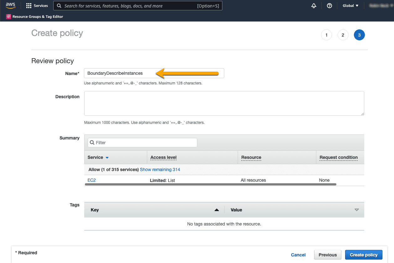 AWS IAM Review Policy